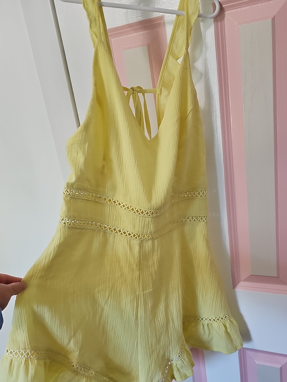 Yellow Sleeveless Summer Romper